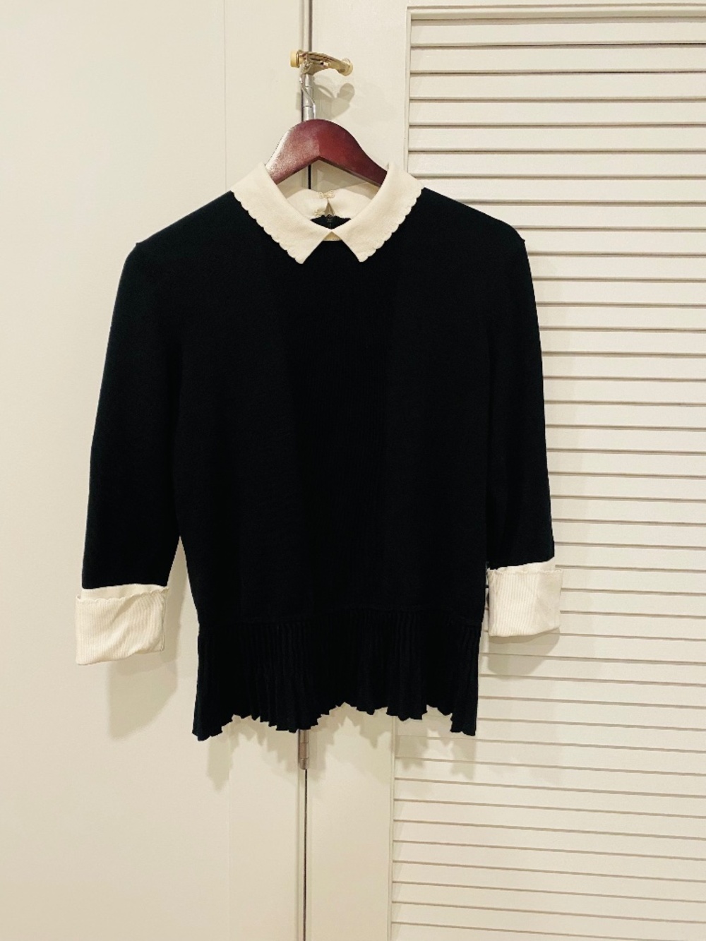 Tory Burch quarter sleeve top